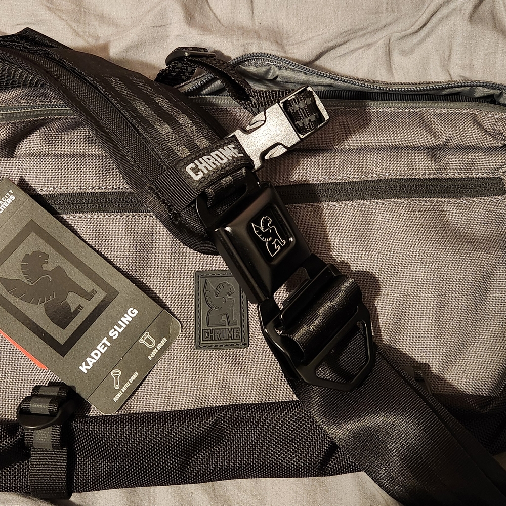 Kadet Sling Bag - Black and Gray